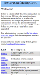 Mobile Screenshot of lists.crux.nu